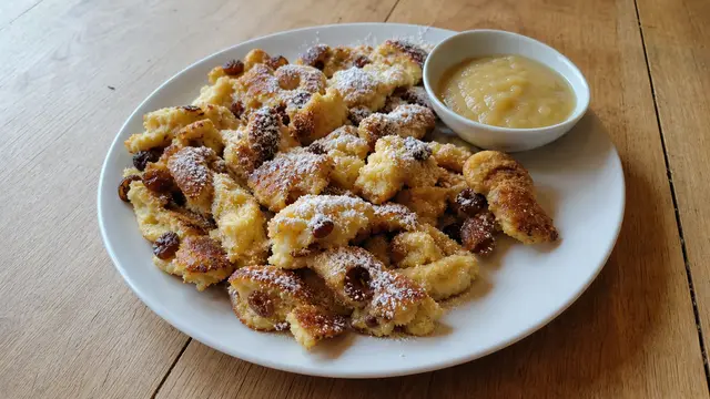Kaiserschmarrn auf einem Teller